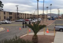 One man killed; three people shot the next day Shooting scene at apartment complex